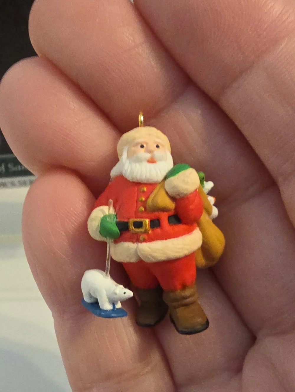 Vintage 1998 Hallmark Keepsake Centuries Of Santa Minature Christmas Ornament